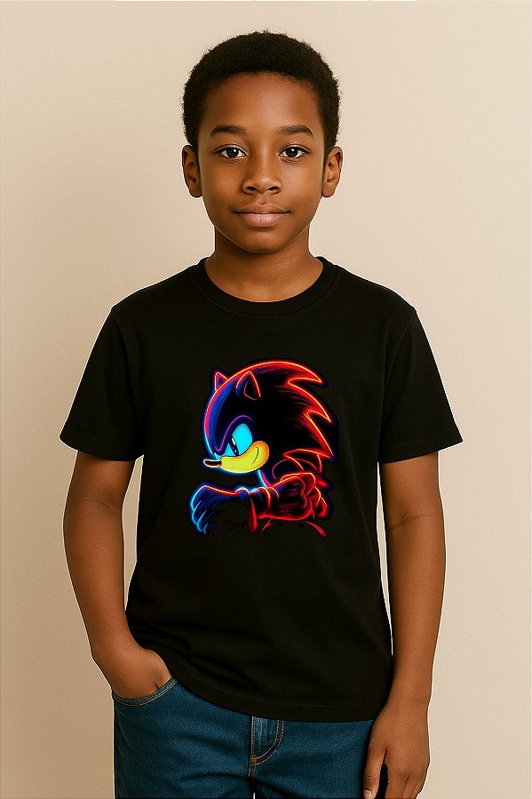 Camiseta Infantil Sonic