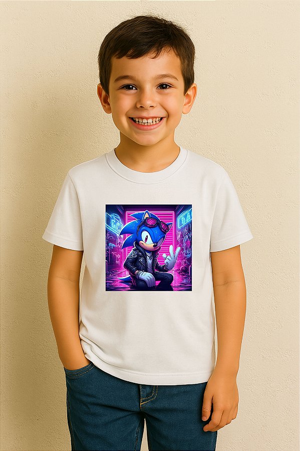 Camiseta Infantil Sonic