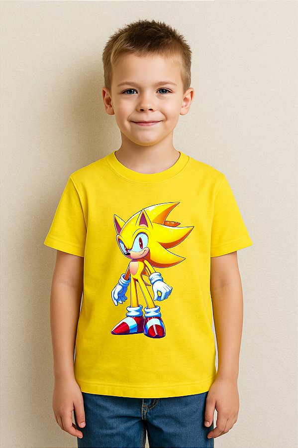 Camiseta Infantil Sonic