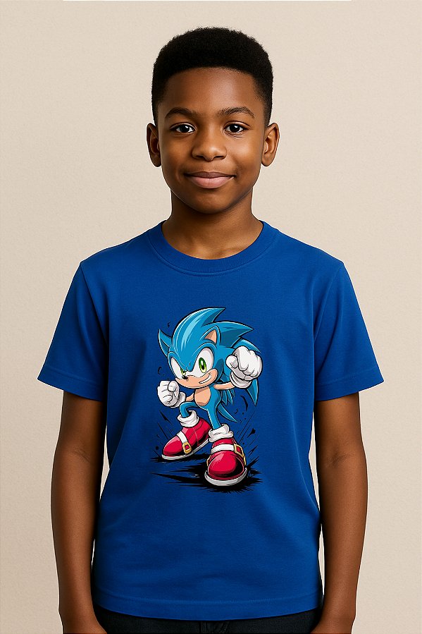 Camiseta Infantil Sonic