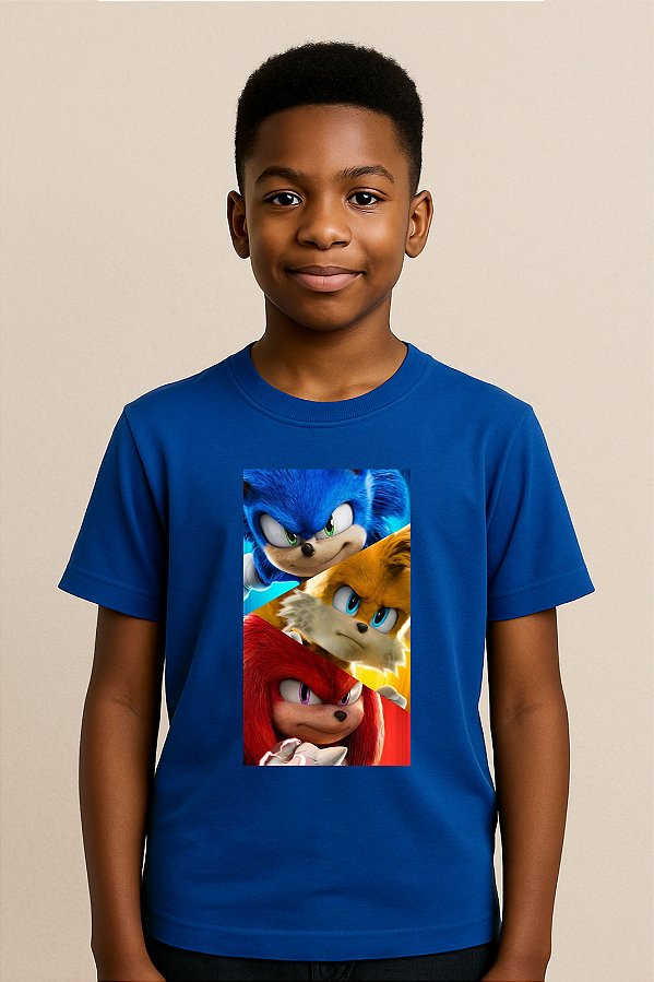 Camiseta Infantil Sonic