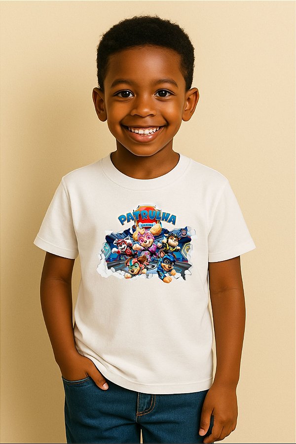 Camiseta Infantil Patrulha Canina