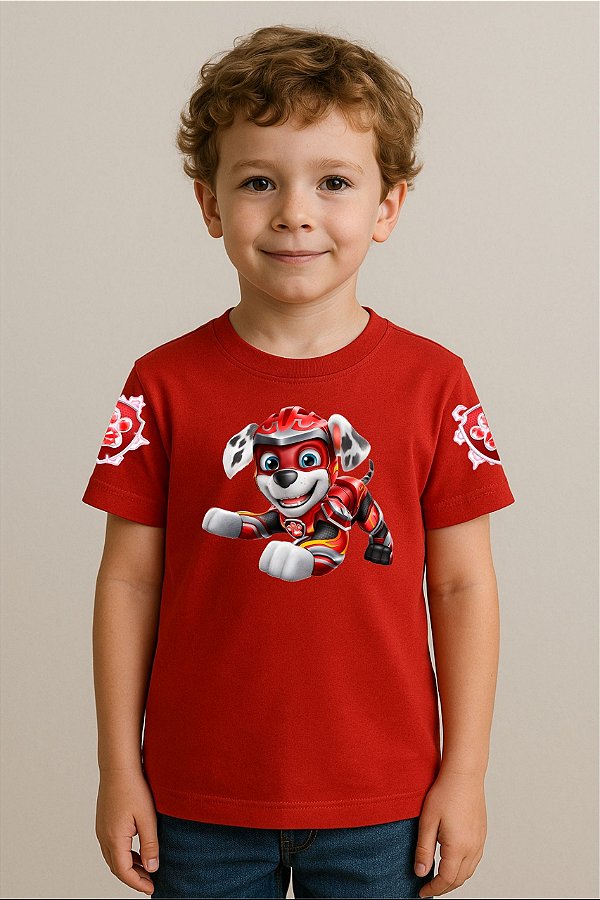Camiseta Infantil Patrulha Canina