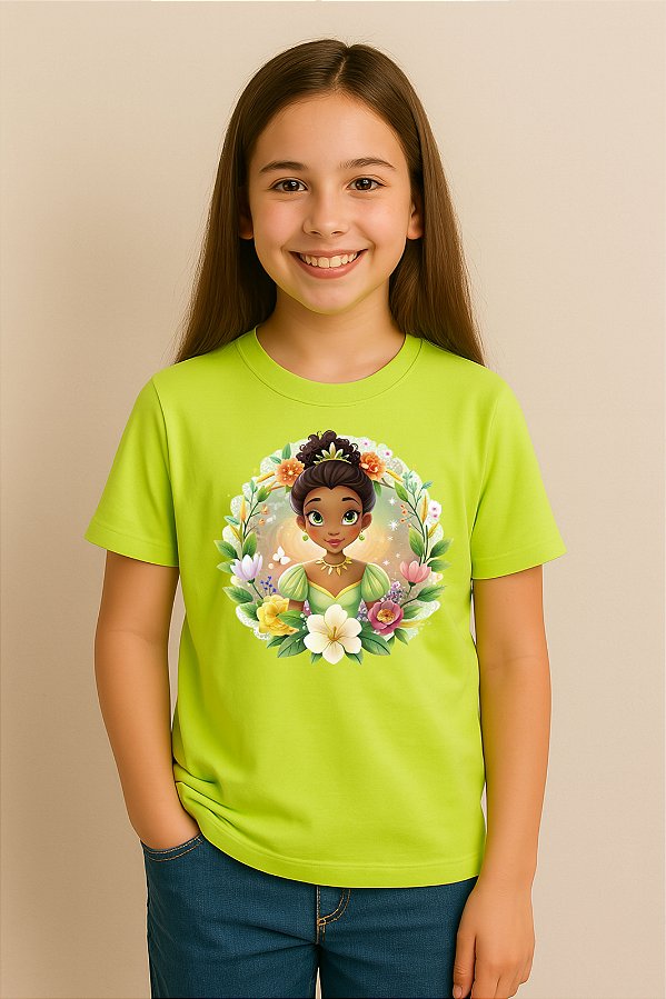 Camiseta Infantil Princesa Tiana