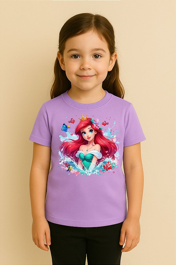 Camiseta Infantil Princesa Ariel