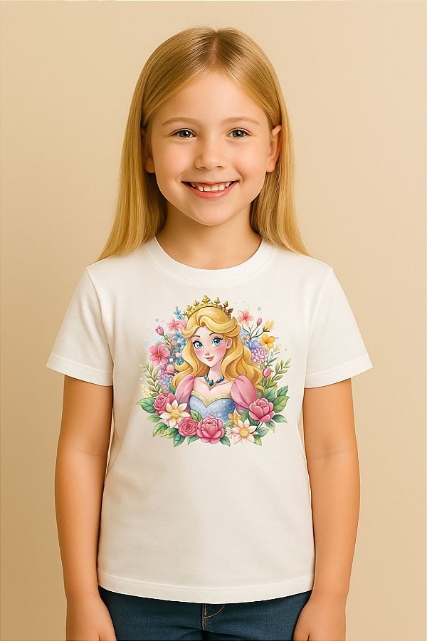 Camiseta Infantil Princesa Bela Adormecida