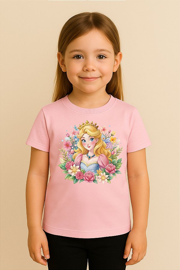 Camiseta Infantil Princesa Bela Adormecida