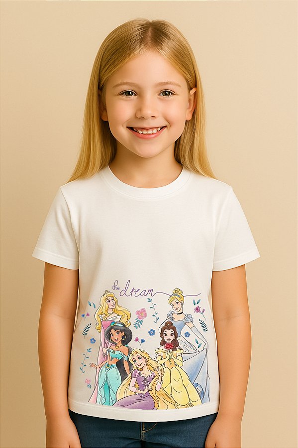 Camiseta Infantil Princesa Disney