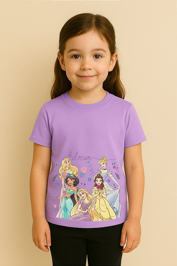 Camiseta Infantil Princesa Disney