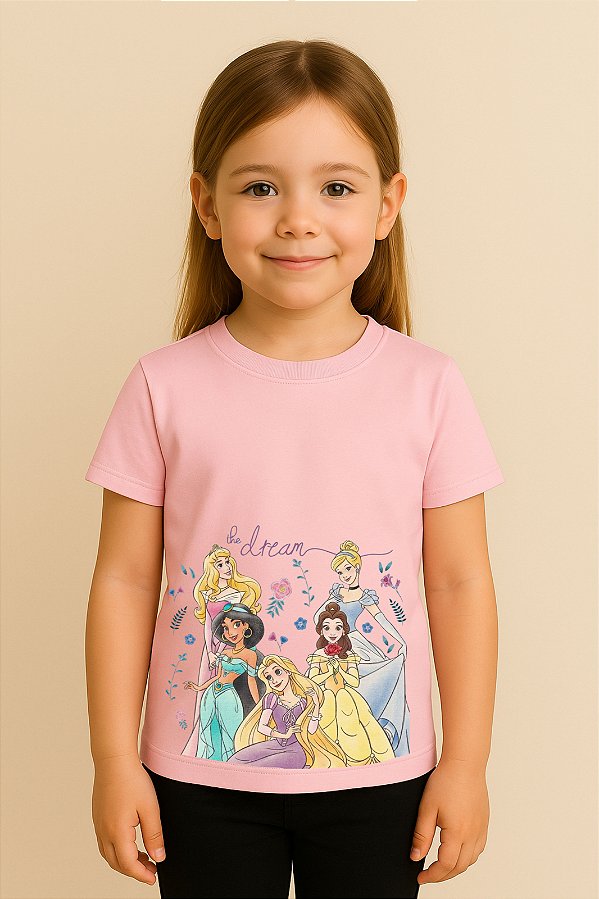 Camiseta Infantil Princesa Disney