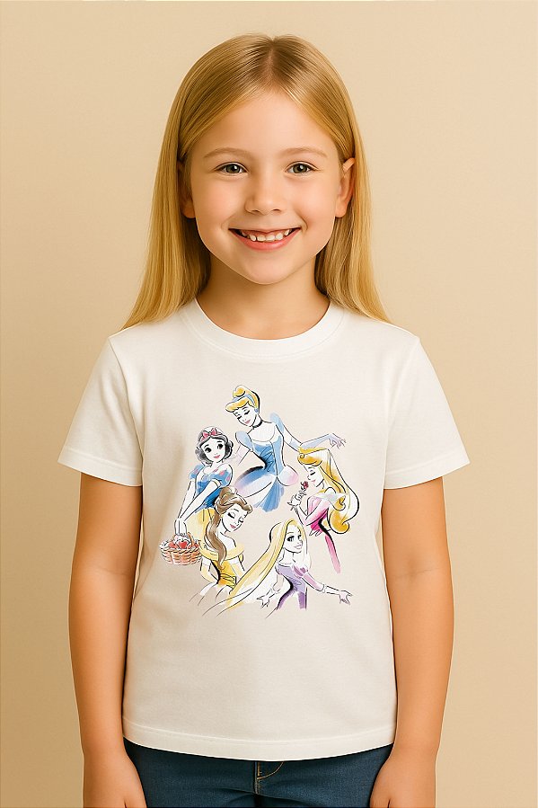 Camiseta Infantil Princesa Disney
