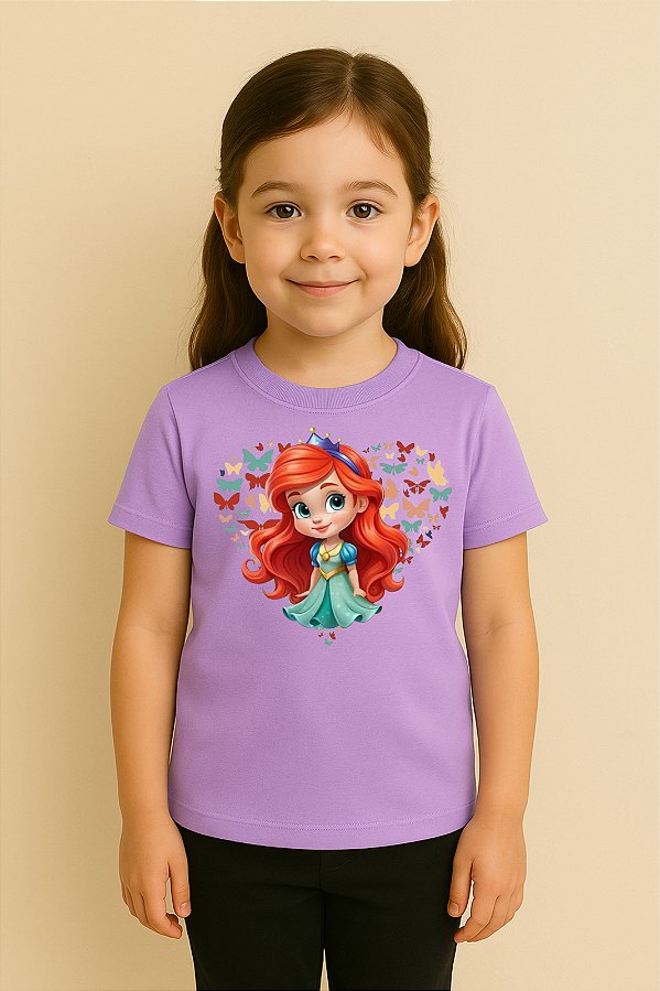 Camiseta Infantil Princesa Ariel