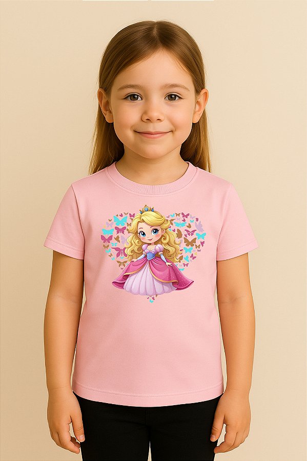 Camiseta Infantil Princesa Rapunzel