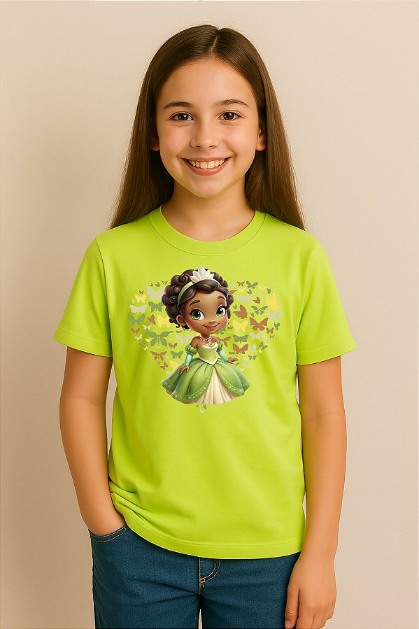 Camiseta Infantil Princesa Tiana