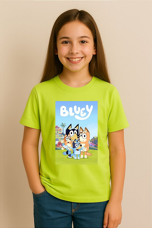 Camiseta Infantil Bluey
