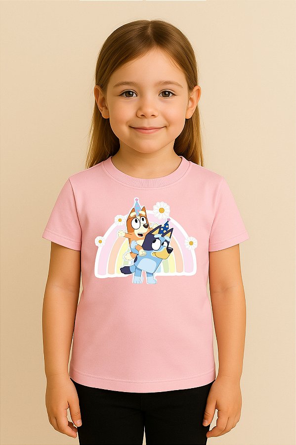 Camiseta Infantil Bluey