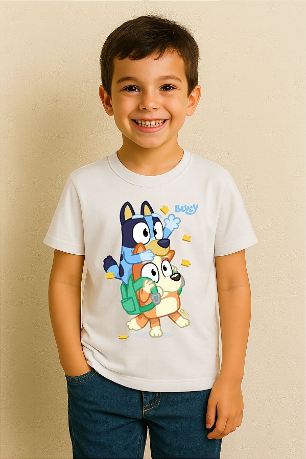Camiseta Infantil Bluey