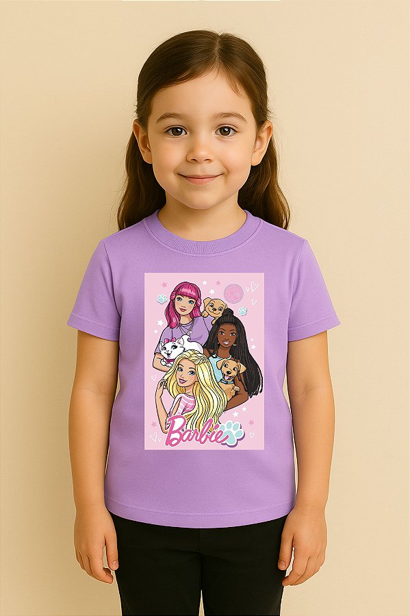 Camiseta Infantil Barbie