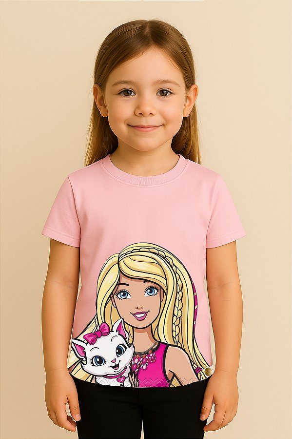 Camiseta Infantil Barbie