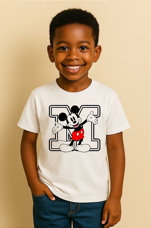 Camiseta Infantil Turma Do Mickey Mouse Mickey