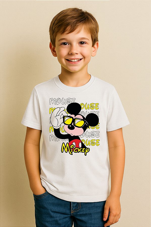 Camiseta Infantil Turma Do Mickey Mouse Mickey