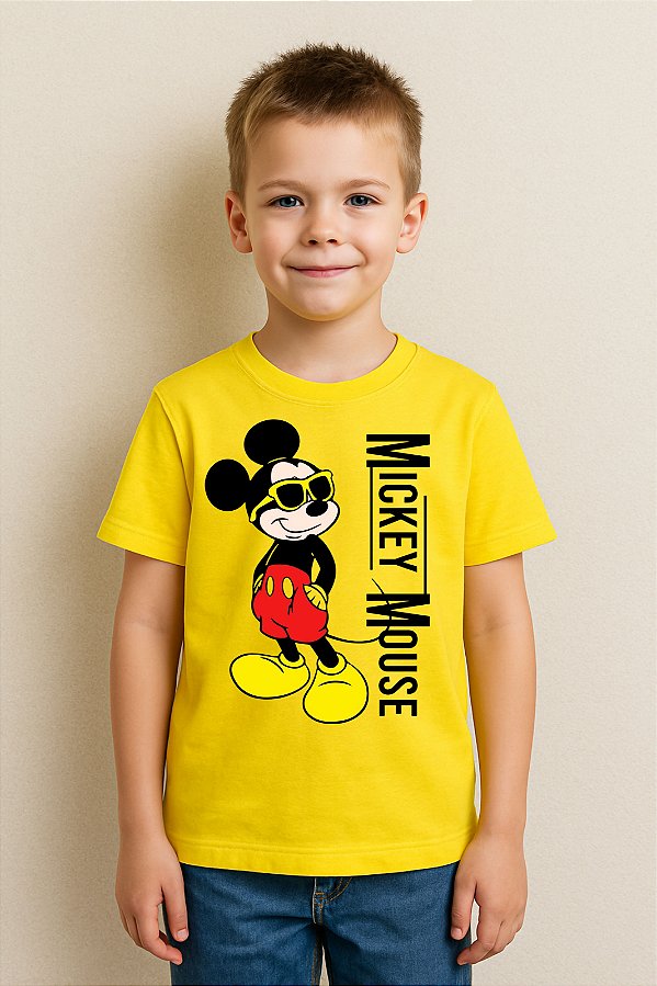 Camiseta Infantil Turma Do Mickey Mouse Mickey