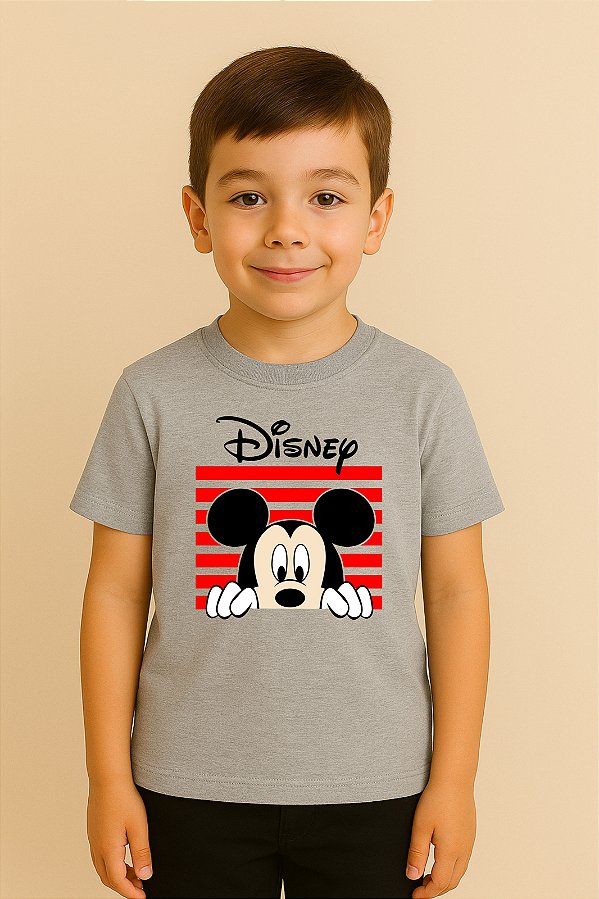 Camiseta Infantil Turma Do Mickey Mouse Mickey