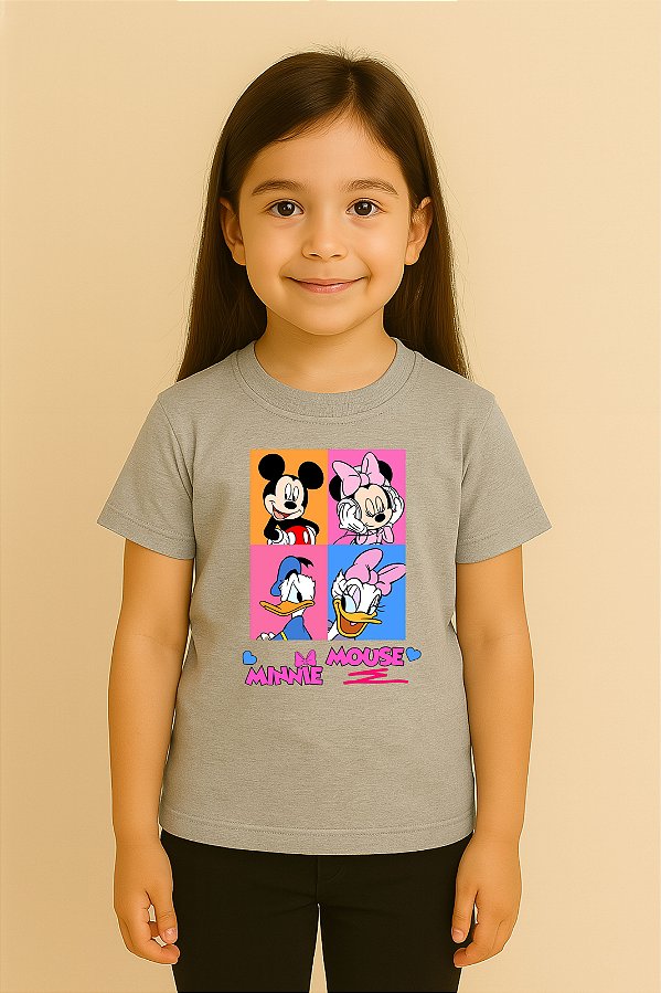 Camiseta Infantil Turma Do Mickey Mouse