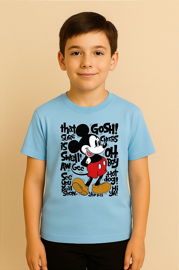 Camiseta Infantil Turma Do Mickey Mouse Mickey