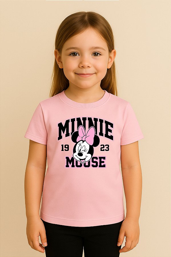 Camiseta Infantil Turma Do Mickey Mouse Minnie