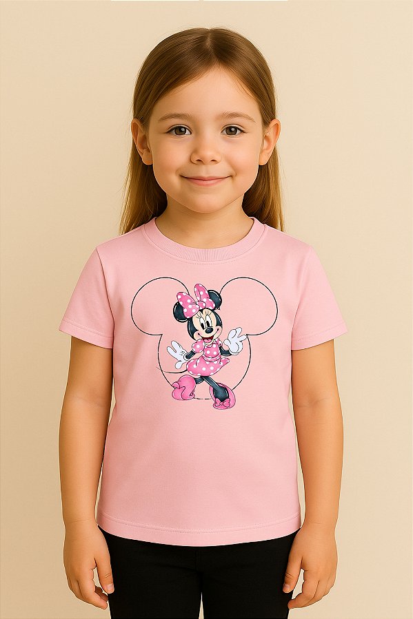 Camiseta Infantil Turma Do Mickey Mouse Minnie
