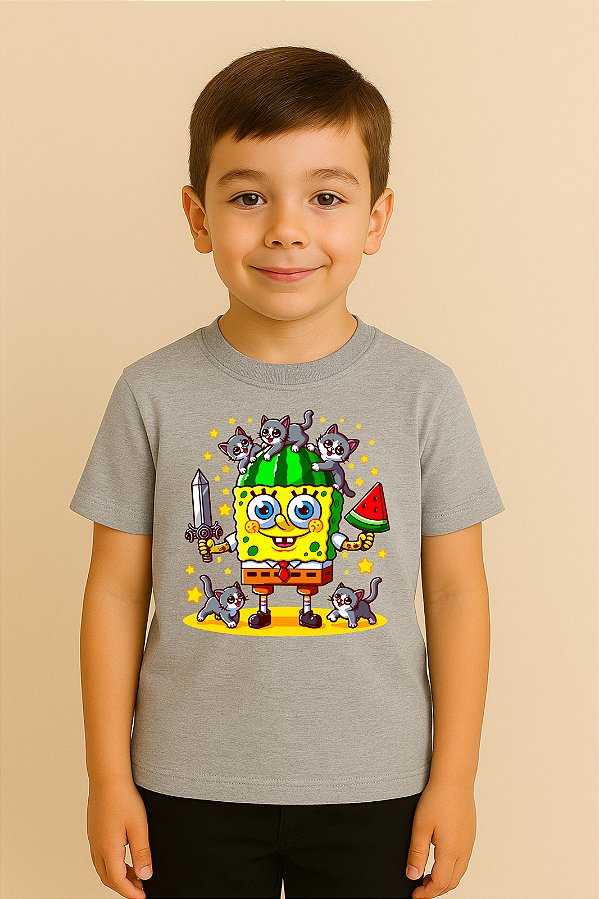 Camiseta Infantil Bob Esponja