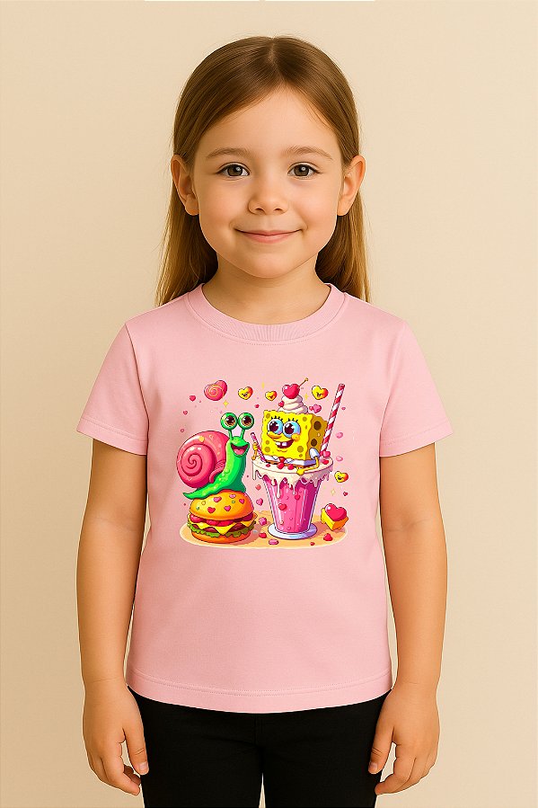Camiseta Infantil Bob Esponja