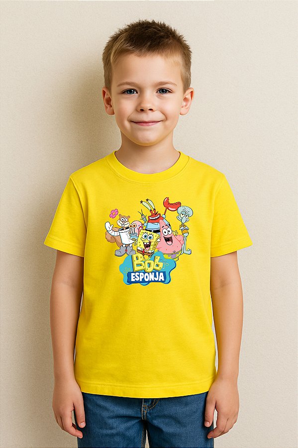 Camiseta Infantil Bob Esponja