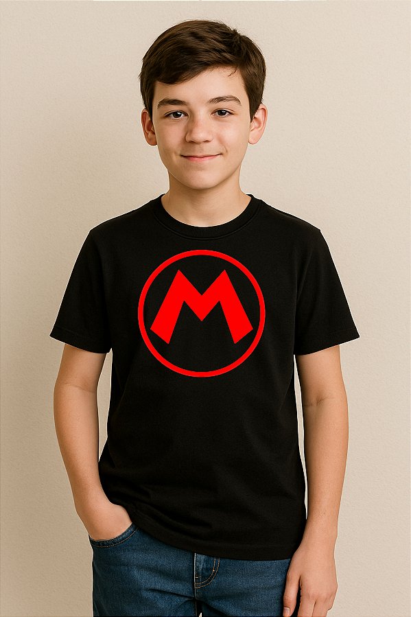 Camiseta Infantil Super Mario