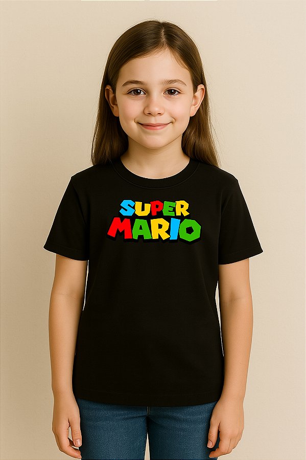 Camiseta Infantil Super Mario