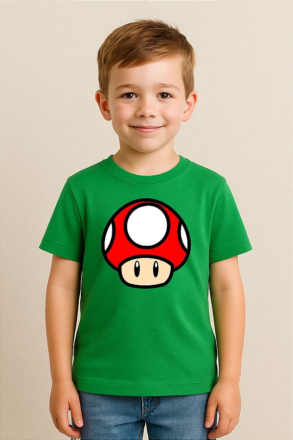 Camiseta Infantil Super Mario