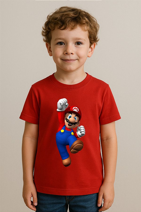 Camiseta Infantil Super Mario