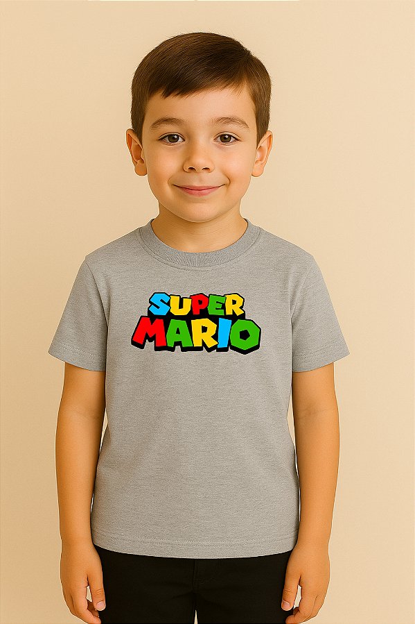 Camiseta Infantil Super Mario