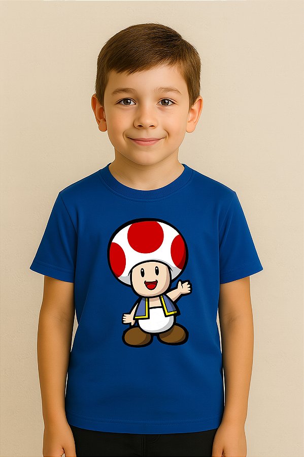 Camiseta Infantil Super Mario