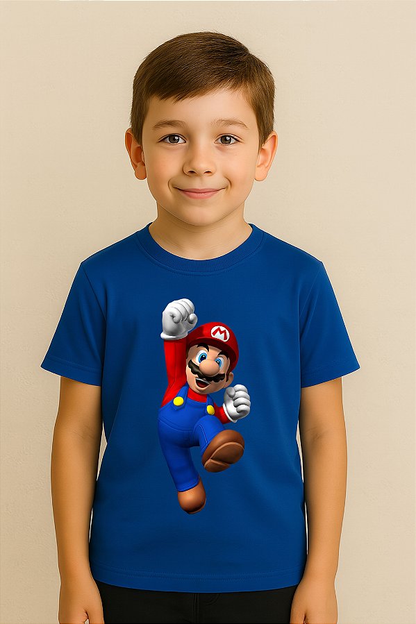 Camiseta Infantil Super Mario