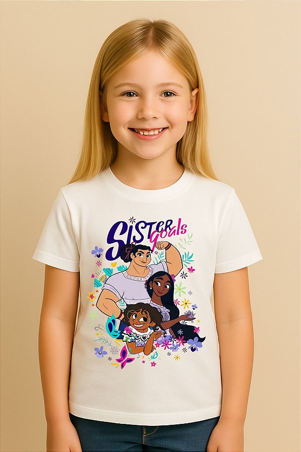 Camiseta Infantil Encanto Sisters