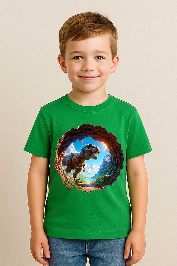 Camiseta Infantil Dinossauros