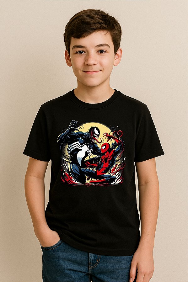 Camiseta Infantil Homem Aranha