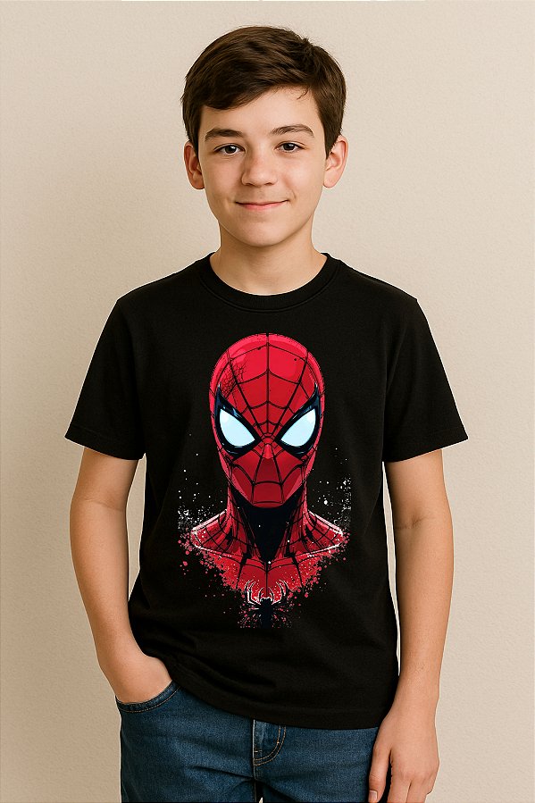 Camiseta Infantil Homem Aranha