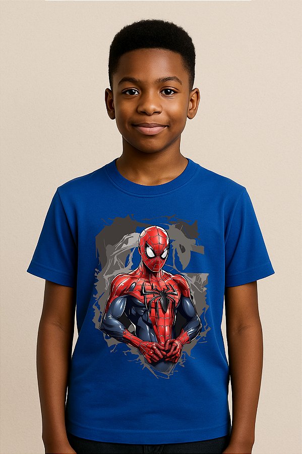 Camiseta Infantil Homem Aranha