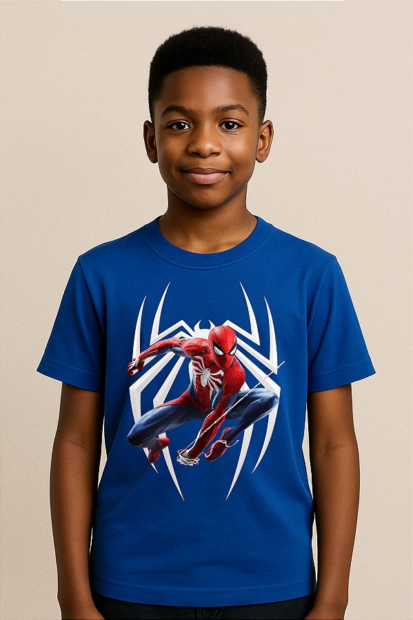 Camiseta Infantil Homem Aranha