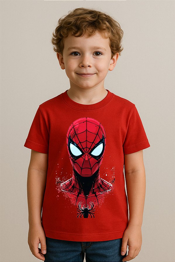 Camiseta Infantil Homem Aranha