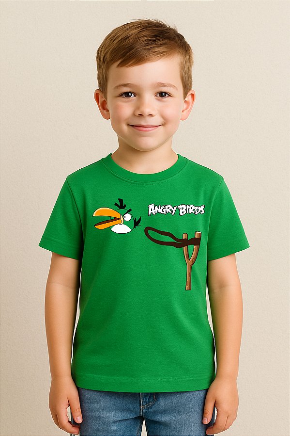 Camiseta Infantil Angry Birds
