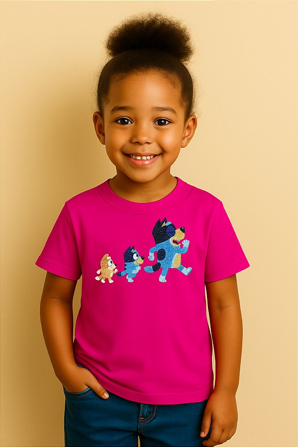 Camiseta Infantil Bluey